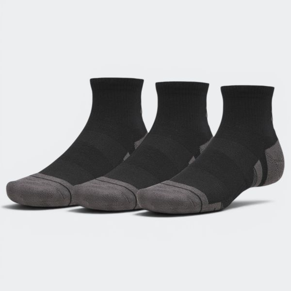 Under Armour Performance Tech Quarter Socks x 3