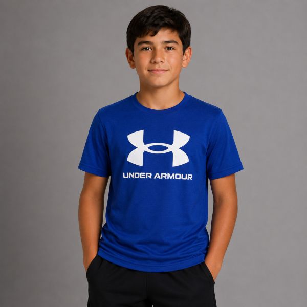 Under Armour Sportstyle Logo Boy's Short Sleeve Shirt